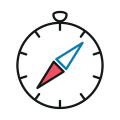 Wall Mural - compass nautical icon