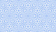 Abstract Seamless Blue Hexagons Pattern.