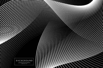 Dynamic blend line abstract background