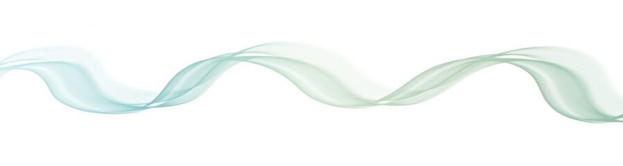 Wall Mural - Smooth curve wave line gradient blue green pastel