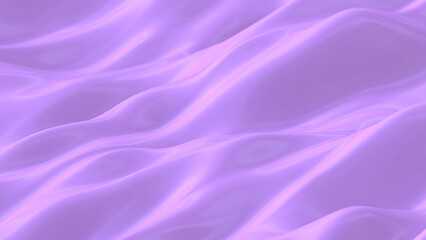 Mauve color silky wave background 3d rendering