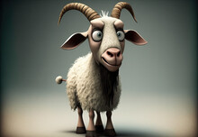 3D Animation Cartoon Goat