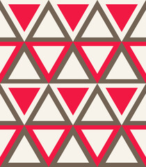 Wall Mural - Fashion pattern with triangles