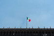 Flag of Mexico in the streets of Mexico City, Independence day, cinco de mayo celebration