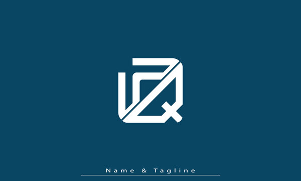Alphabet letters Initials Monogram logo WQ , QW