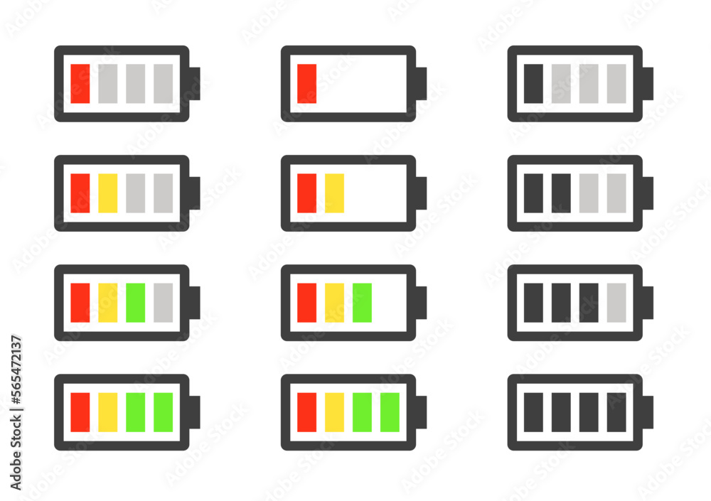 four-stages-of-battery-charging-vector-icons-stock-vector-adobe-stock