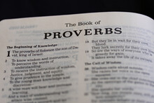 Title Page From The Book Of Proverbs In The Bible Or Torah For Faith, Christian, Jew, Jewish, Hebrew, Israelite, History, Religion