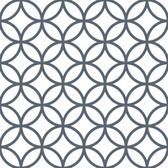Poster - Classic japanese fabric seamless pattern. Vector