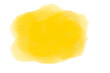 Transparent yellow spot watercolor on paper. png