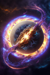 Wall Mural - abstract planet
