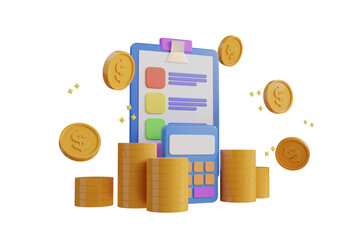 Aufkleber - financial 3d illustration