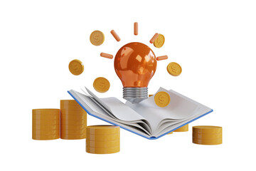 Poster - Light bulb 3D Illustration