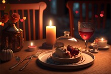 Candle Night Dinner For Valentine's Date