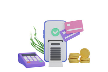 Poster - Online Payment 3D Illustration