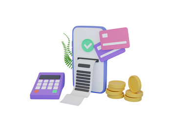 Poster - Online Payment 3D Illustration