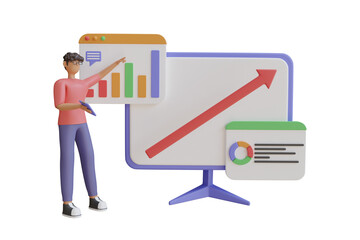 Poster - Business Strategy 3D Illustration