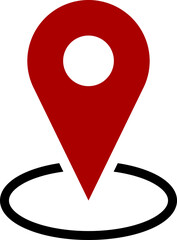 Poster - map hotspot location pointer pin sign symbol icon. vector image.