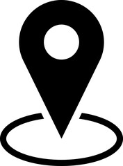 Poster - map hotspot location pointer pin sign symbol icon. vector image.