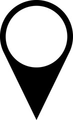 Poster - black location pointer pin or you are here marker sign symbol icon. vector image.