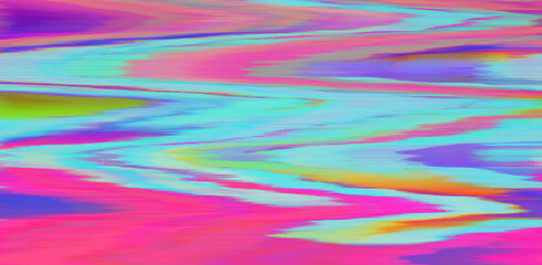 Wall Mural - Abstract background with flickers and pixel noise like in old VHS video tape. 
