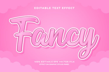 decorative fancy editable text effect vector design