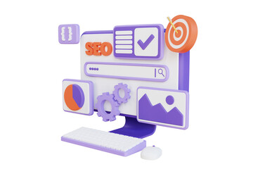Poster - Seo Optimization 3D Illustration