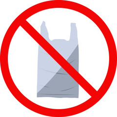 Do not use plastic bags isolated on transparent background png file	