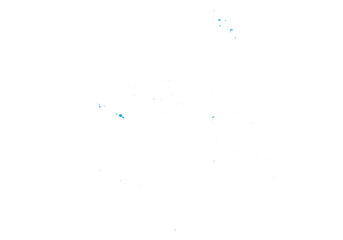 Fototapete - french Polynesia map. High detailed blue map of french Polynesia on PNG transparent background.