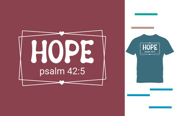 Wall Mural -  Jesus is the hope t shirt design 