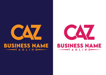 Canvas Print - Letter CAZ logo design vector template, CAZ logo