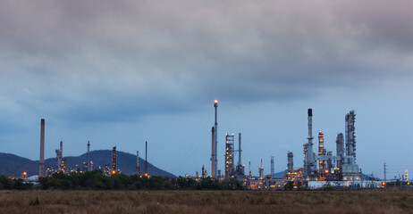 Wall Mural - oil refinery produced from crude oil, petroleum