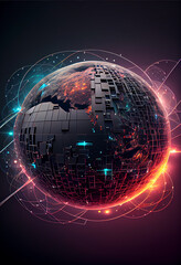 Aufkleber - Beautiful abstract illustrations Satellite and star on a background. 