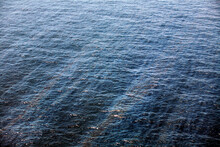 Ribbons Of Oil In Gulf Waters Look Like Tiger Stripes High Above The Gulf Of Mexico, Near The Source Of The Deepwater Horizon Oil Spill In The Gulf Of Mexico, Off The Coast Of Loui