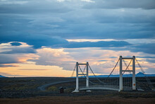 Bridge Over The Glacier River Jokulsa Fjollum / Icelandic Highlands