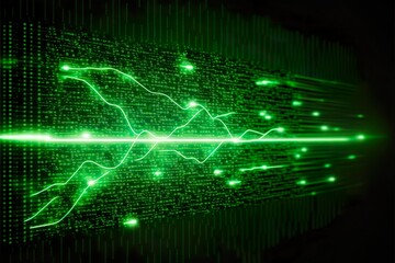 abstract background with code