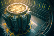 Nuclear reactor inside metal enclosure: power generation, Generative AI