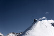 Observatorium Schweiz Jungfraujoch sonnig Schnee
