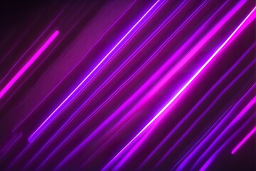 Wall Mural - Abstract purple neon background with rays and lines, light movement. Pink neon, purple neon, blue neon. AI