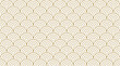 seamless pattern art deco with multiple golden arc line on white background