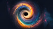 Galaxy Vortex Black Hole - Generative AI