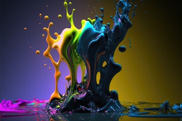 Wall Mural - Paint splash wallpaper