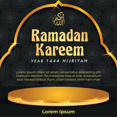 Wall Mural - social media post greeting card ramadan and muslim holidays