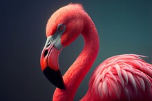 Close Up Of A Flamingo
