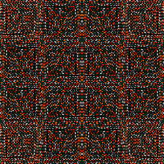 Poster - Hand drawn dash lines mosaic seamless pattern. Geometric broken line endless wallpaper. Dashes motif. Doodle style.