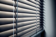 closeup of office window blinds. generative ai