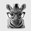 Cute animals wearing glasses