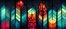 Neon Lights40 Gothic Stained Glass Design40 Intricate10 Pattern Las Vegas Church10 Photorealism Hyper Detailed 8k 