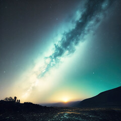 Wall Mural - Generative AI: Beautiful sky and clouds in soft pastel color. Soft cloud in the sky background