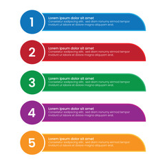 Leinwandbilder - modern infographic design template with numbers