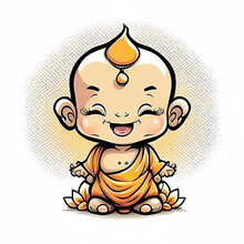Baby Buddha Cartoon